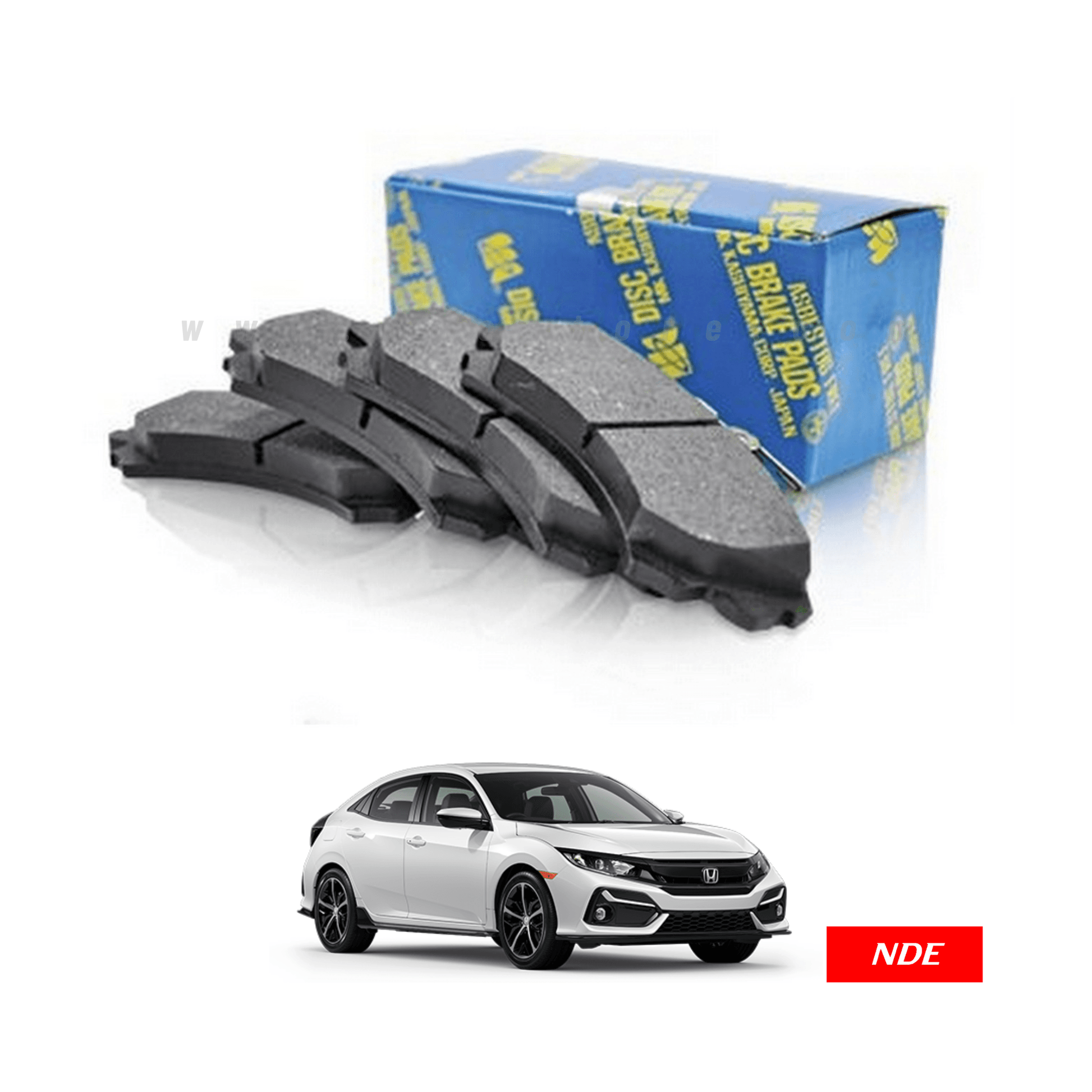 BRAKE DISC PAD FRONT / REAR FOR HONDA CIVIC (2016-2021) - MK JAPAN - ndestore.com