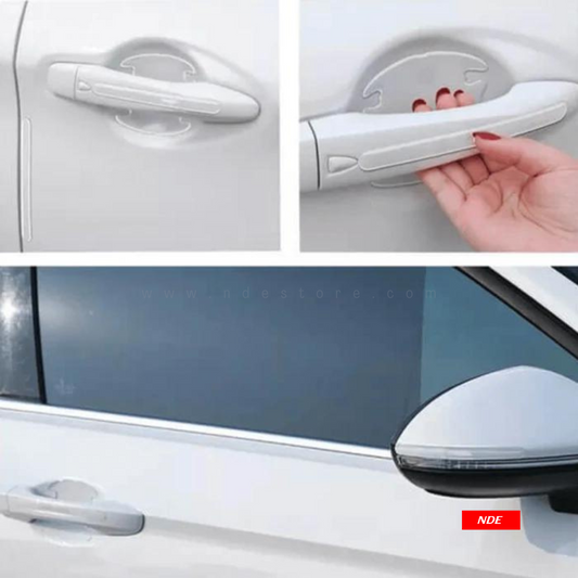 DOOR HANDLE GUARD TRANSPARENT PROTECTOR FOR TOYOTA - ndestore.com