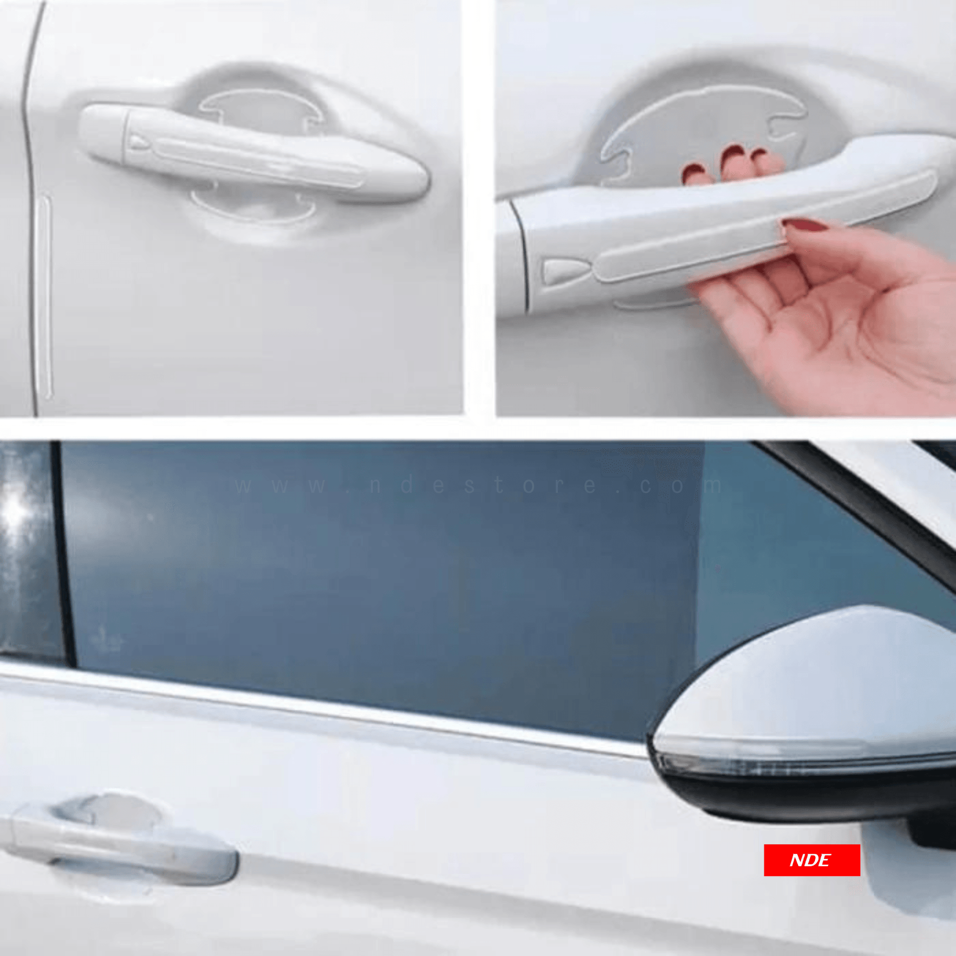 DOOR HANDLE GUARD TRANSPARENT PROTECTOR FOR KIA - ndestore.com