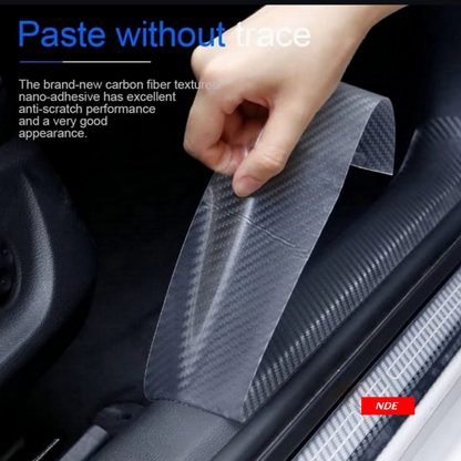 DOOR SILL AREA PROTECTION CARBON FIBER STICKER FOR BMW