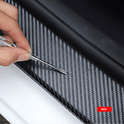 DOOR SILL AREA PROTECTION CARBON FIBER STICKER FOR AUDI E TRON - ndestore.com