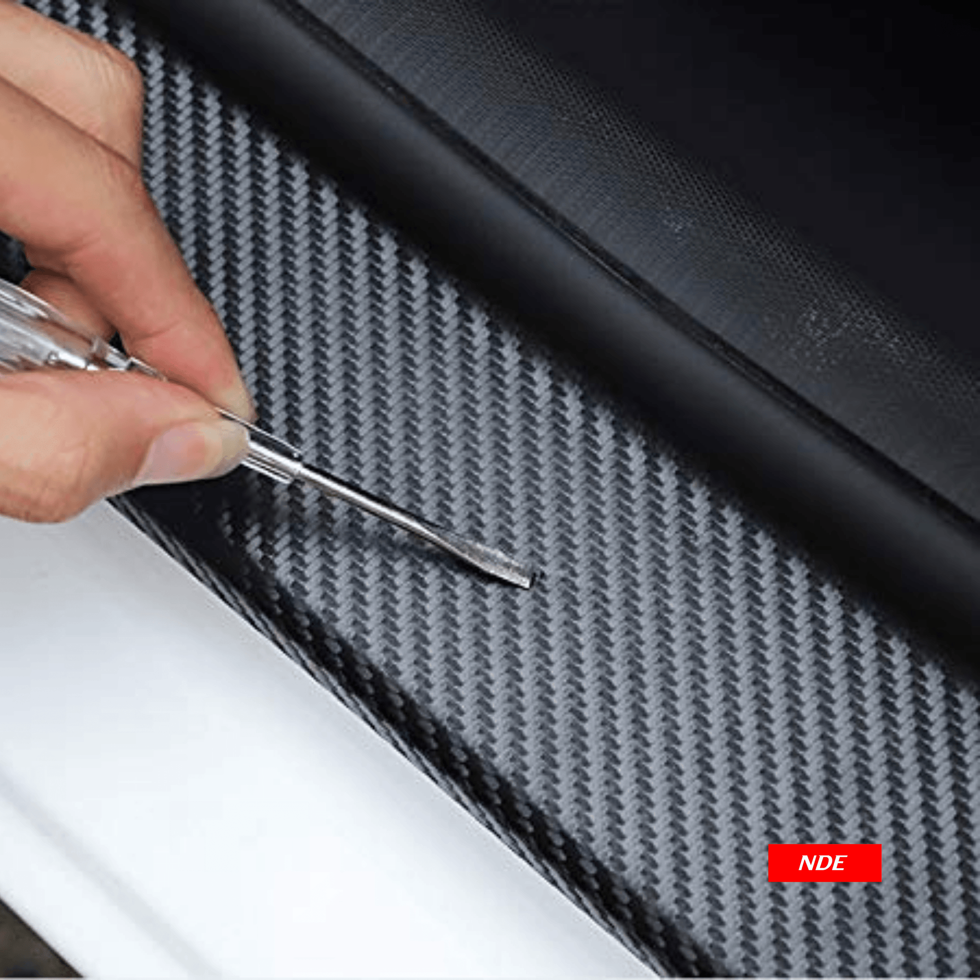 DOOR SILL AREA PROTECTION CARBON FIBER STICKER FOR TOYOTA PRIUS - ndestore.com