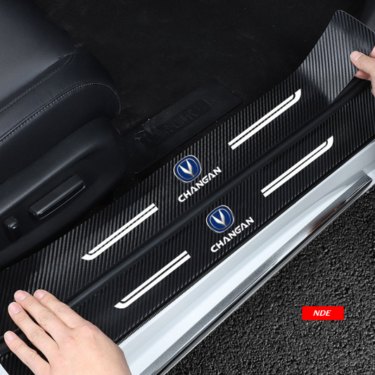 DOOR SILL AREA PROTECTION CARBON FIBER STICKER FOR CHANGAN