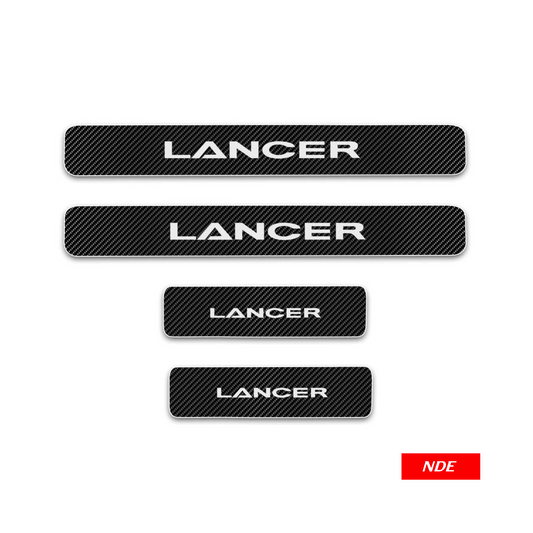 DOOR SILL AREA PROTECTION CARBON FIBER STICKER FOR MITSUBISHI LANCER