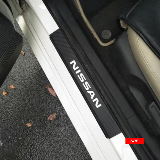 DOOR SILL AREA PROTECTION CARBON FIBER STICKER FOR NISSAN