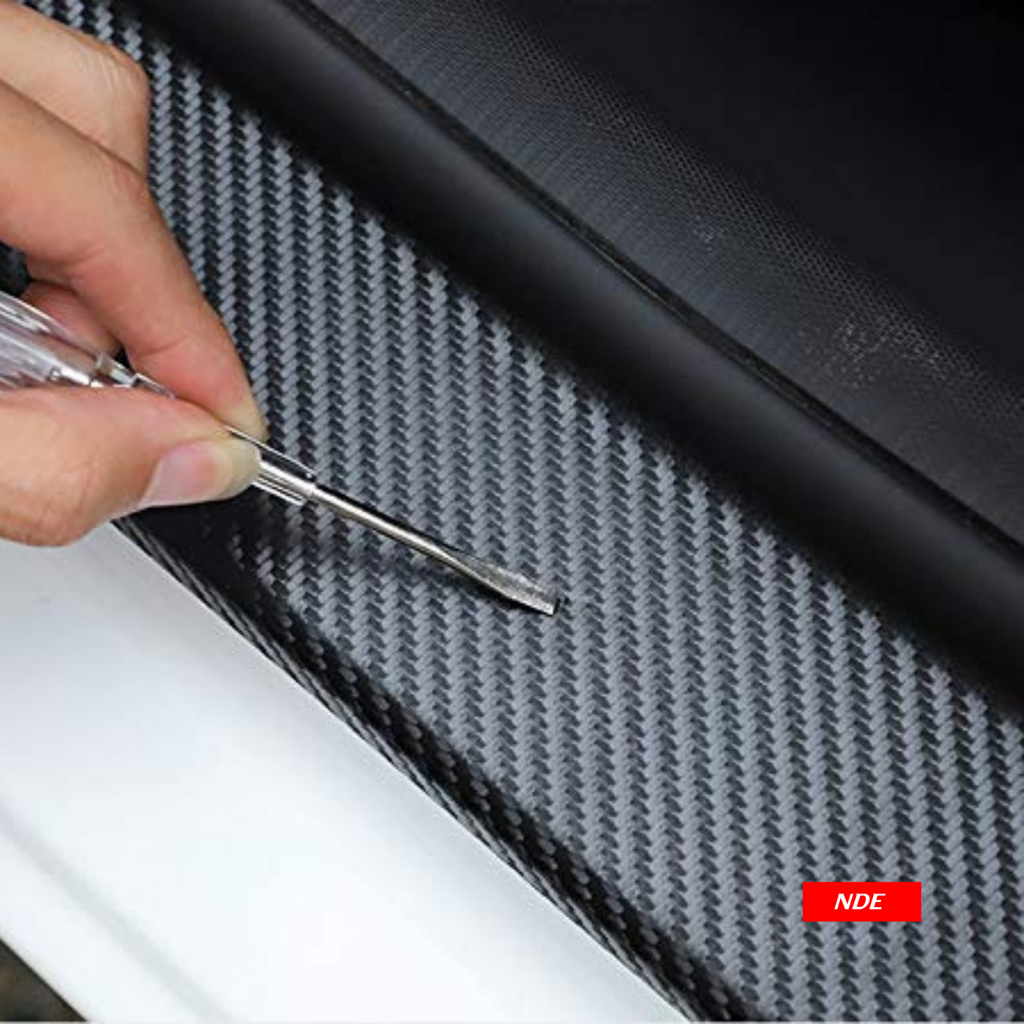 DOOR SILL AREA PROTECTION CARBON FIBER STICKER FOR HONDA CITY