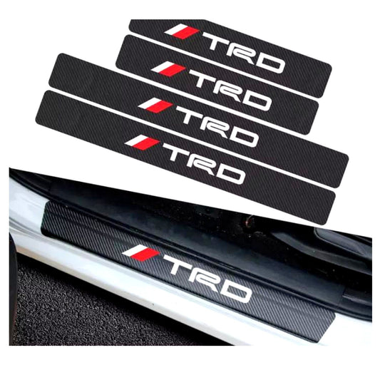 DOOR SILL AREA PROTECTION CARBON FIBER STICKER TRD LOGO