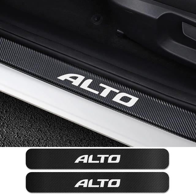 DOOR SILL AREA PROTECTION CARBON FIBER STICKER FOR SUZUKI ALTO - ndestore.com