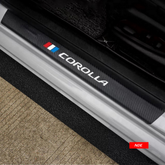 DOOR SILL AREA PROTECTION CARBON FIBER STICKER COROLLA