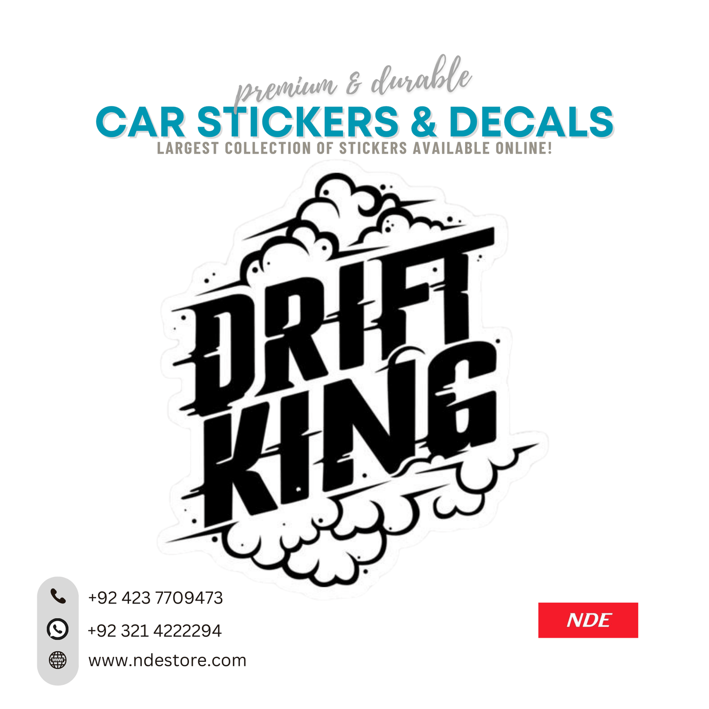 STICKER DRIFT KING - ndestore.com