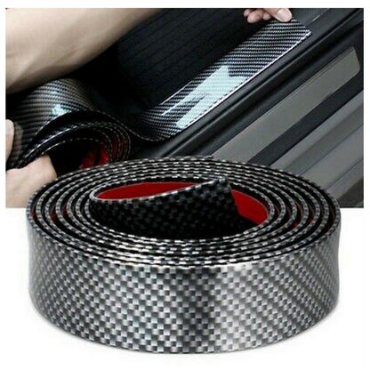 DOOR SILL AREA CARBON FIBER RUBBER PROTECTOR (UNIVERSAL) - ndestore.com