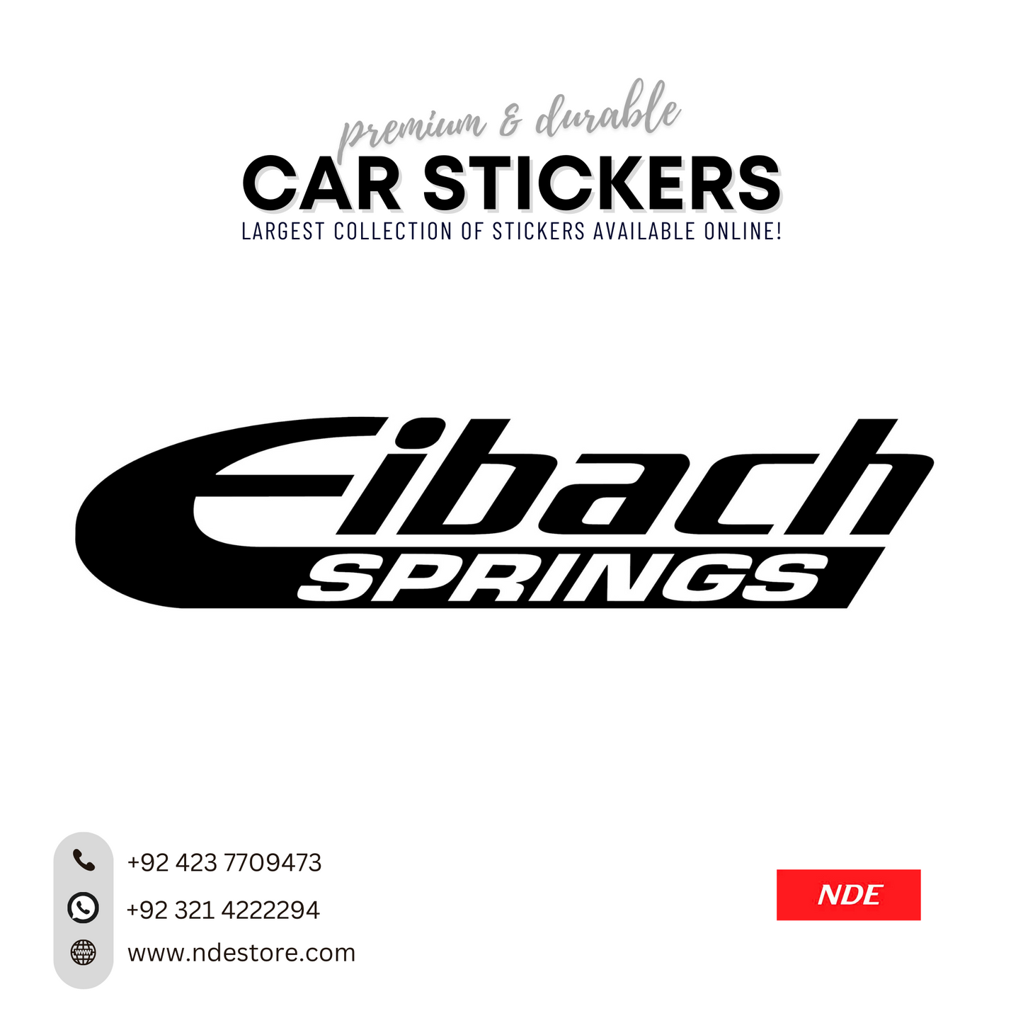 STICKER EIBACH SPRINGS