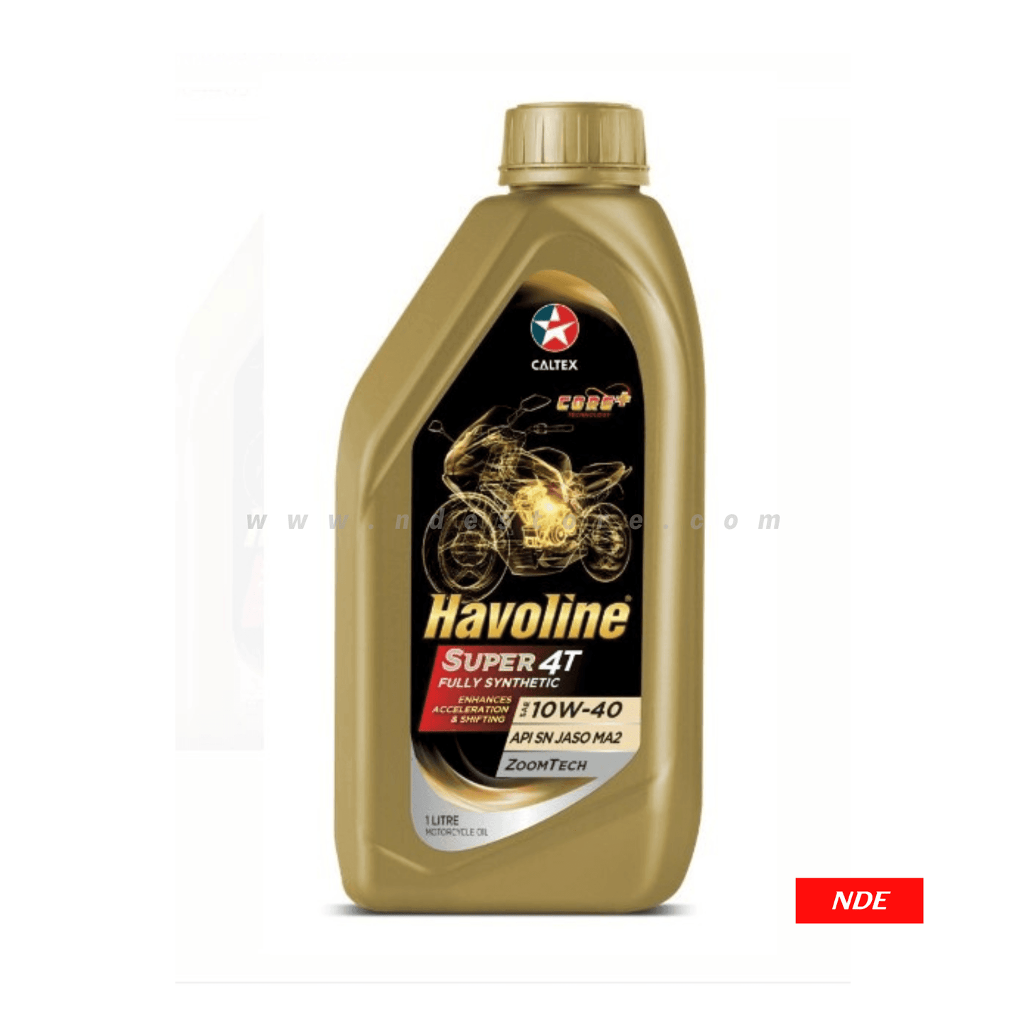 ENGINE OIL FOR BIKE HAVOLINE SUPER 4T FULLY SYNTHETIC SAE 10W-40 (1 LTR.) - ndestore.com