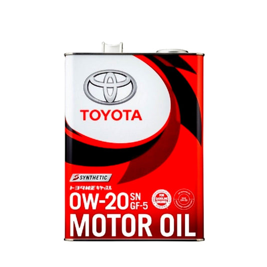 ENGINE OIL 0W20 4L. (TOYOTA GENUINE OIL)