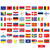 STICKER, EUROPEAN COUNTRIES FLAG