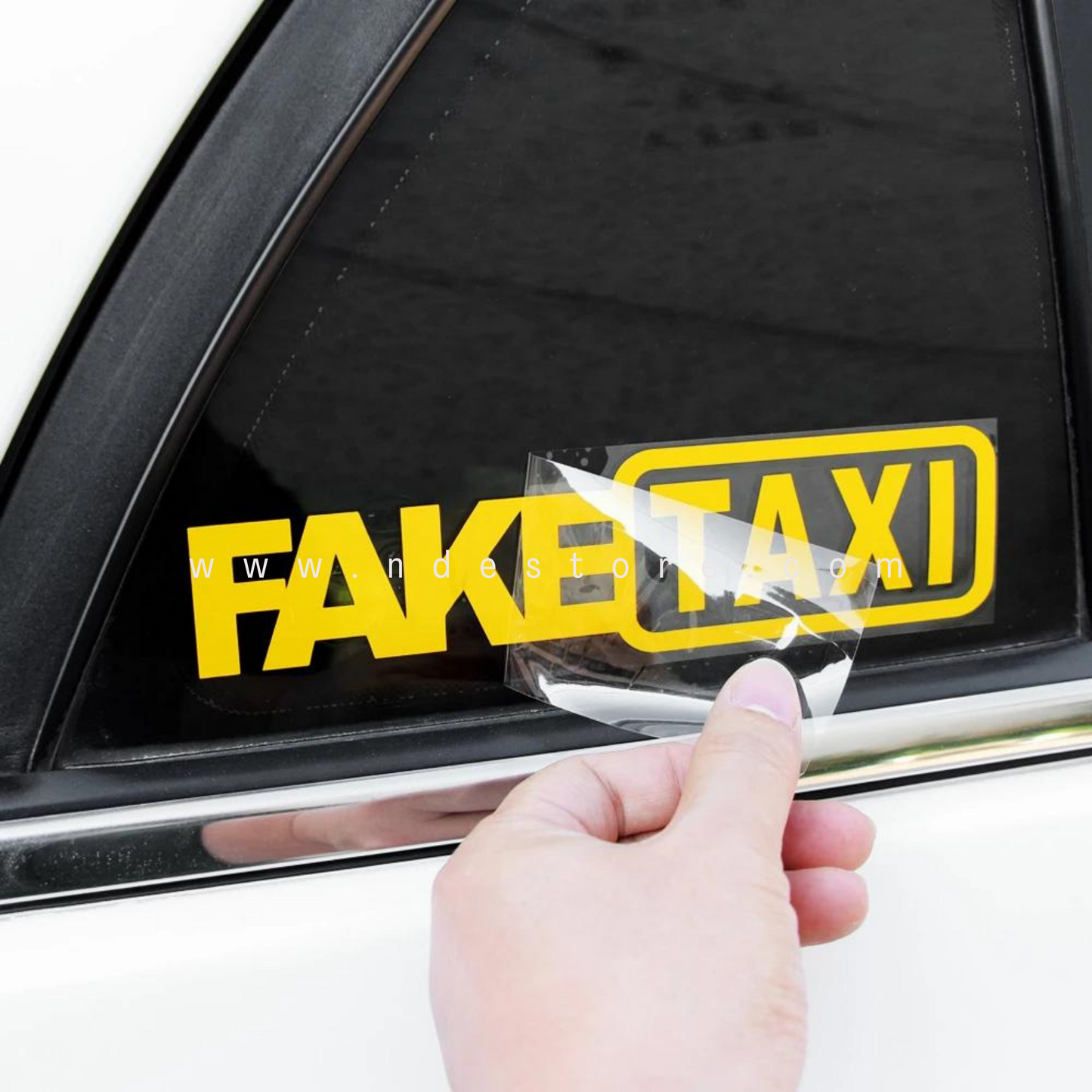 STICKER, FAKE TAXI