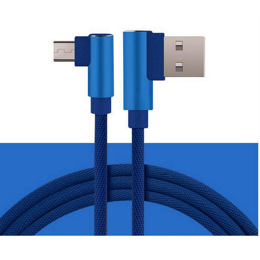 FAST CHARGING MOBILE DATA CABLE L SHAPE 90 DEGREE  1 2 3 METER LONG - C TYPE