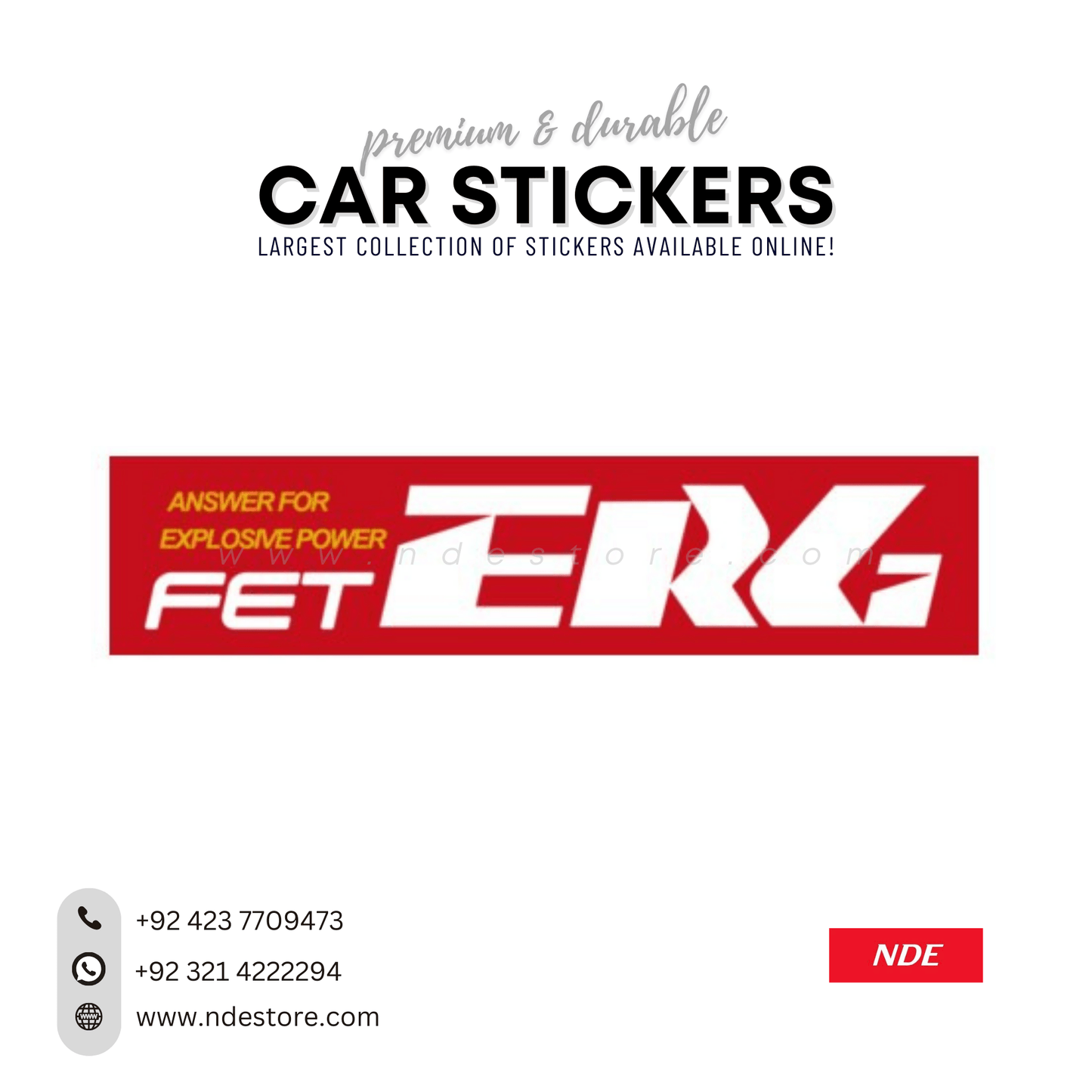 STICKER FET ERG - ndestore.com