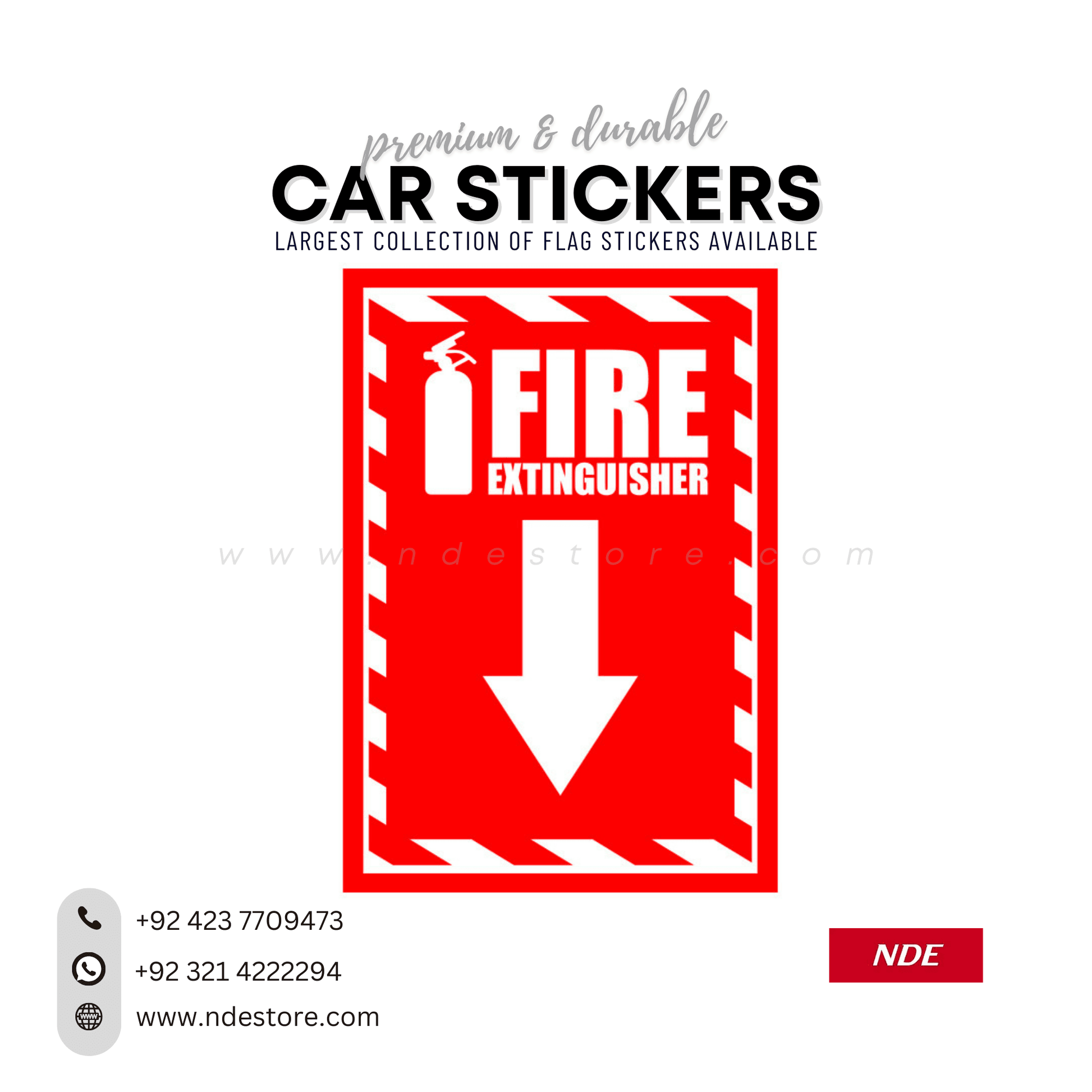 STICKER, FIRE EXTINGUSINER (SKU: 7355160) - ndestore.com