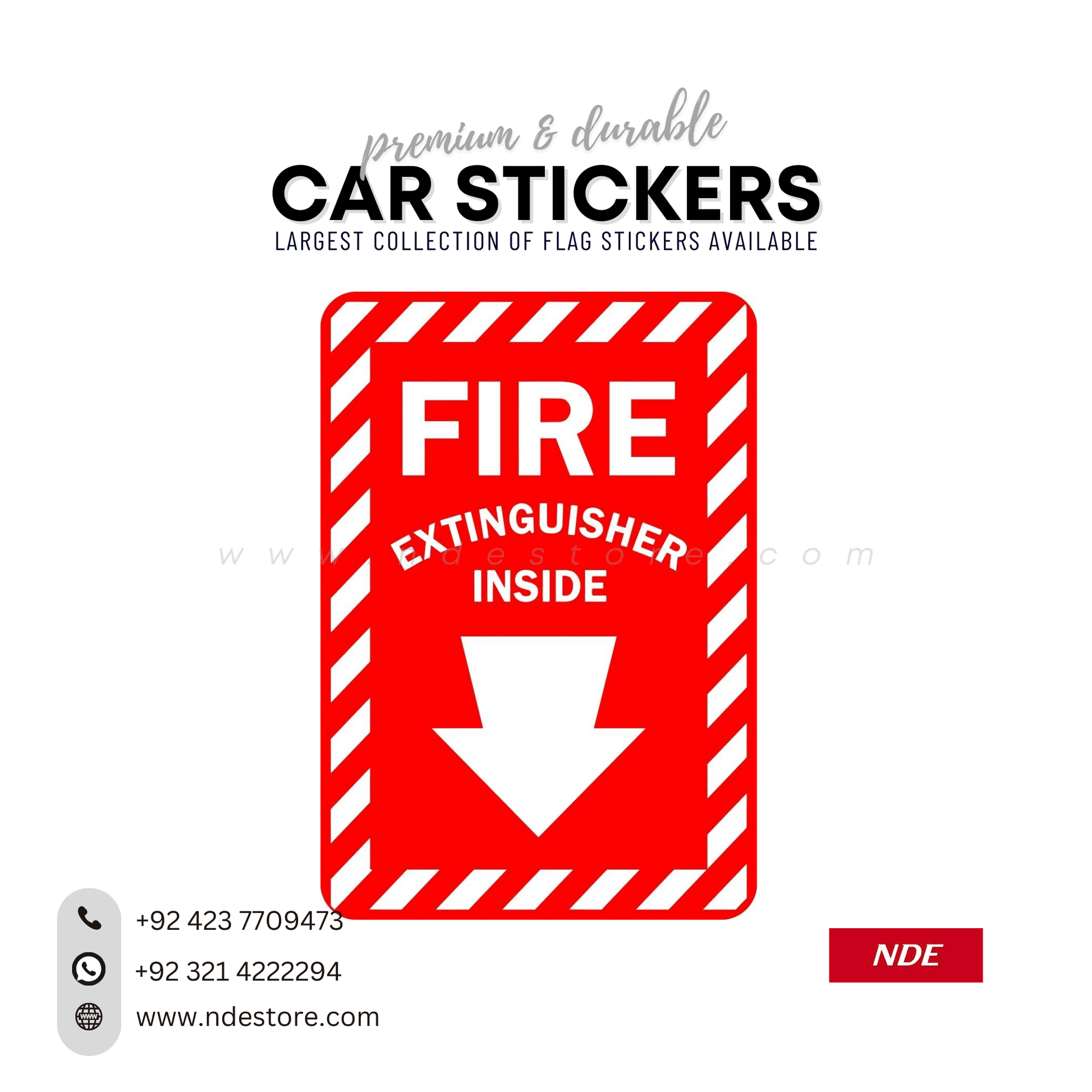 STICKER, FIRE EXTINGUSINER (SKU: 7355160) - ndestore.com