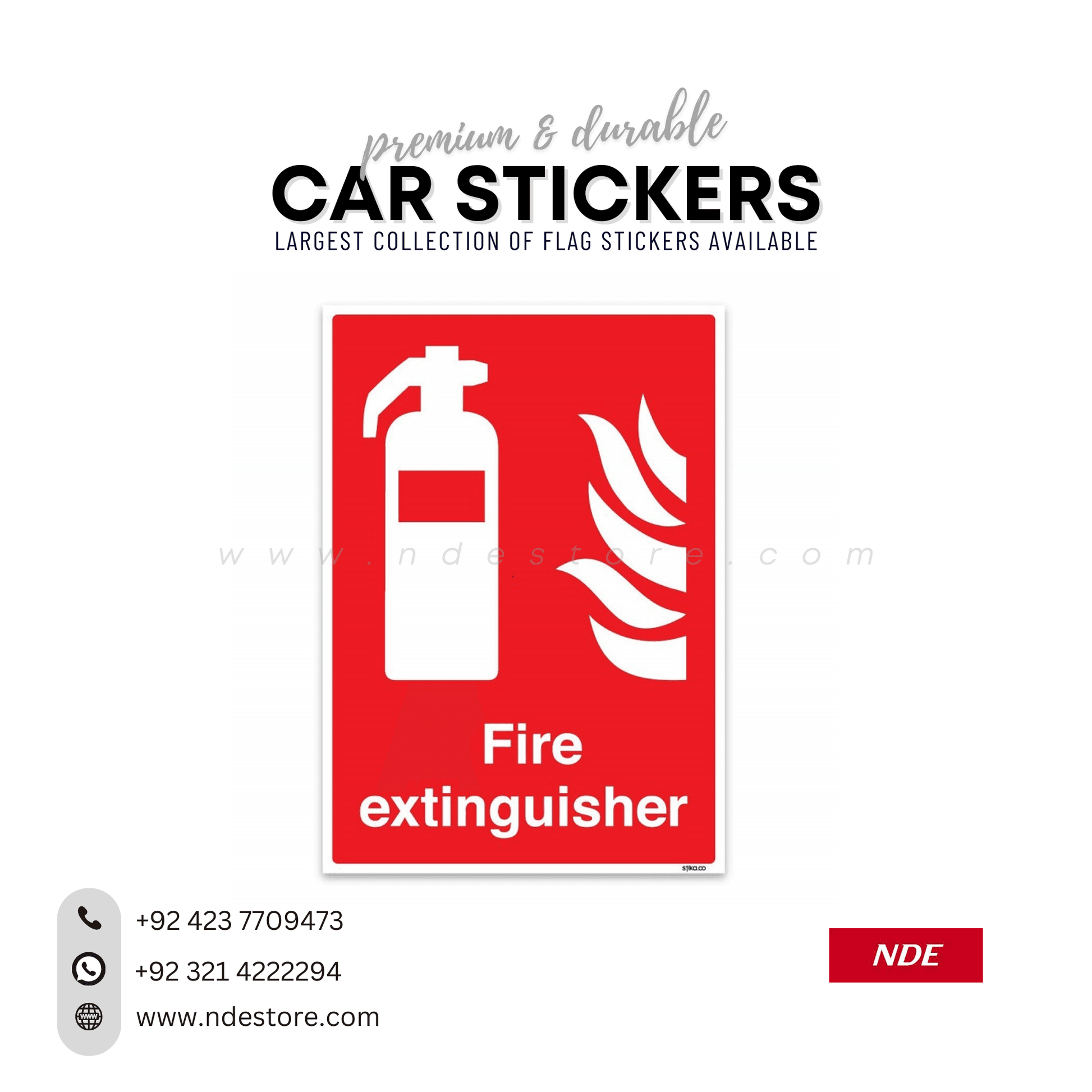 STICKER, FIRE EXTINGUSINER (SKU: 7355160) - ndestore.com