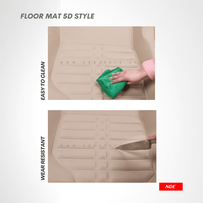 FLOOR MAT 5D STYLE FOR SUZUKI ALTO (1000CC) - ndestore.com