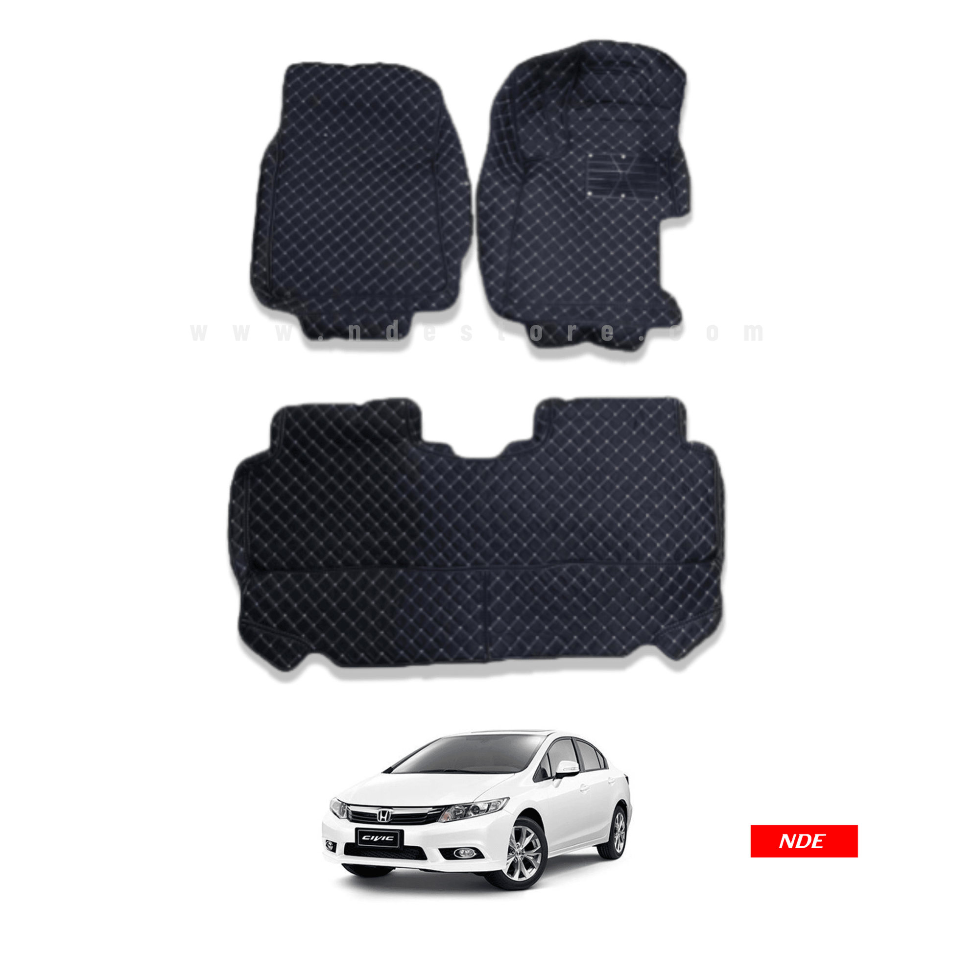 FLOOR MAT 7D STYLE FOR HONDA CIVIC (2012-2016) - ndestore.com