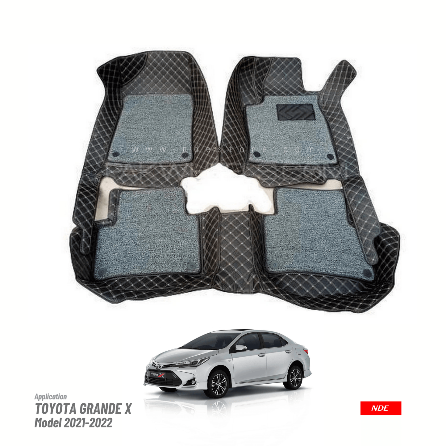 FLOOR MAT 9D STYLE FOR TOYOTA GRANDE X - ndestore.com