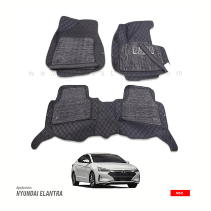 FLOOR MAT 9D STYLE FOR HYUNDAI ELANTRA - ndestore.com