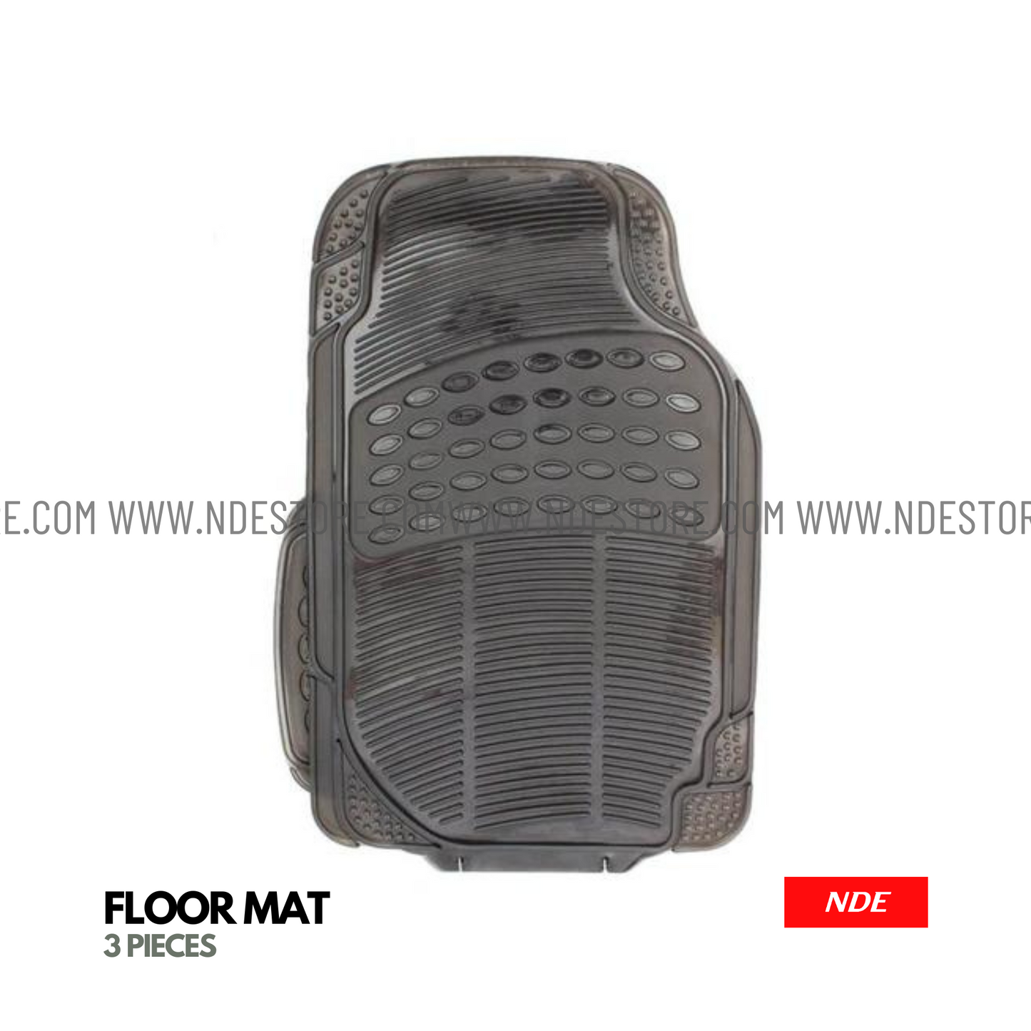 FLOOR MAT UNIVERSAL BLACK SMOKE (3 PIECES) - ndestore.com