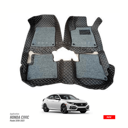 FLOOR MAT 9D STYLE FOR HONDA CIVIC (2016-2021) - ndestore.com