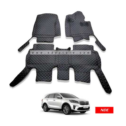 FLOOR MAT 7D STYLE FOR KIA SORENTO (3 PIECES)