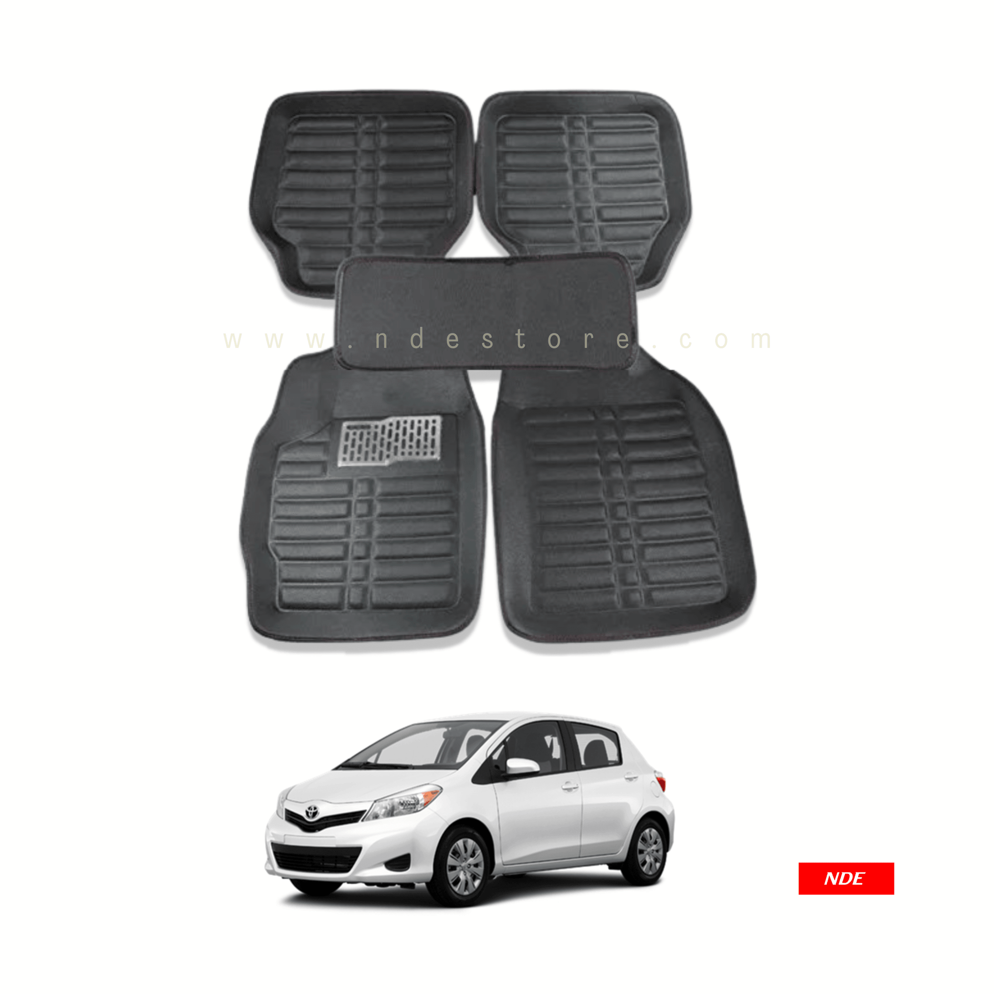 FLOOR MAT 5D STYLE FOR TOYOTA VITZ (OLD MODEL) - ndestore.com