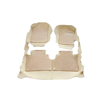 FLOOR MAT 9D STYLE BEIGE COLOR FOR HONDA CITY (2021-2024)