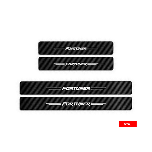 DOOR SILL AREA PROTECTION CARBON FIBER STICKER FOR FORTUNER