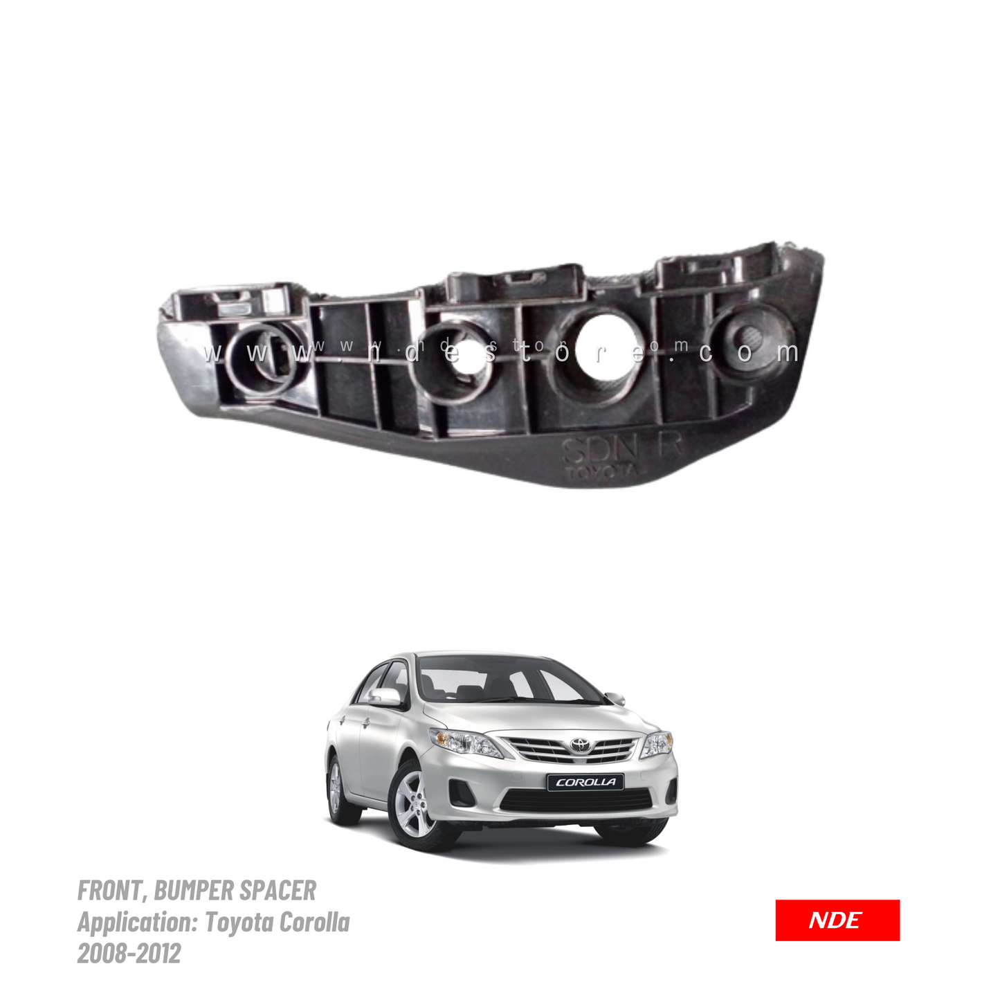 SPACER, BUMPER FRONT FOR TOYOTA COROLLA (2008-2020)