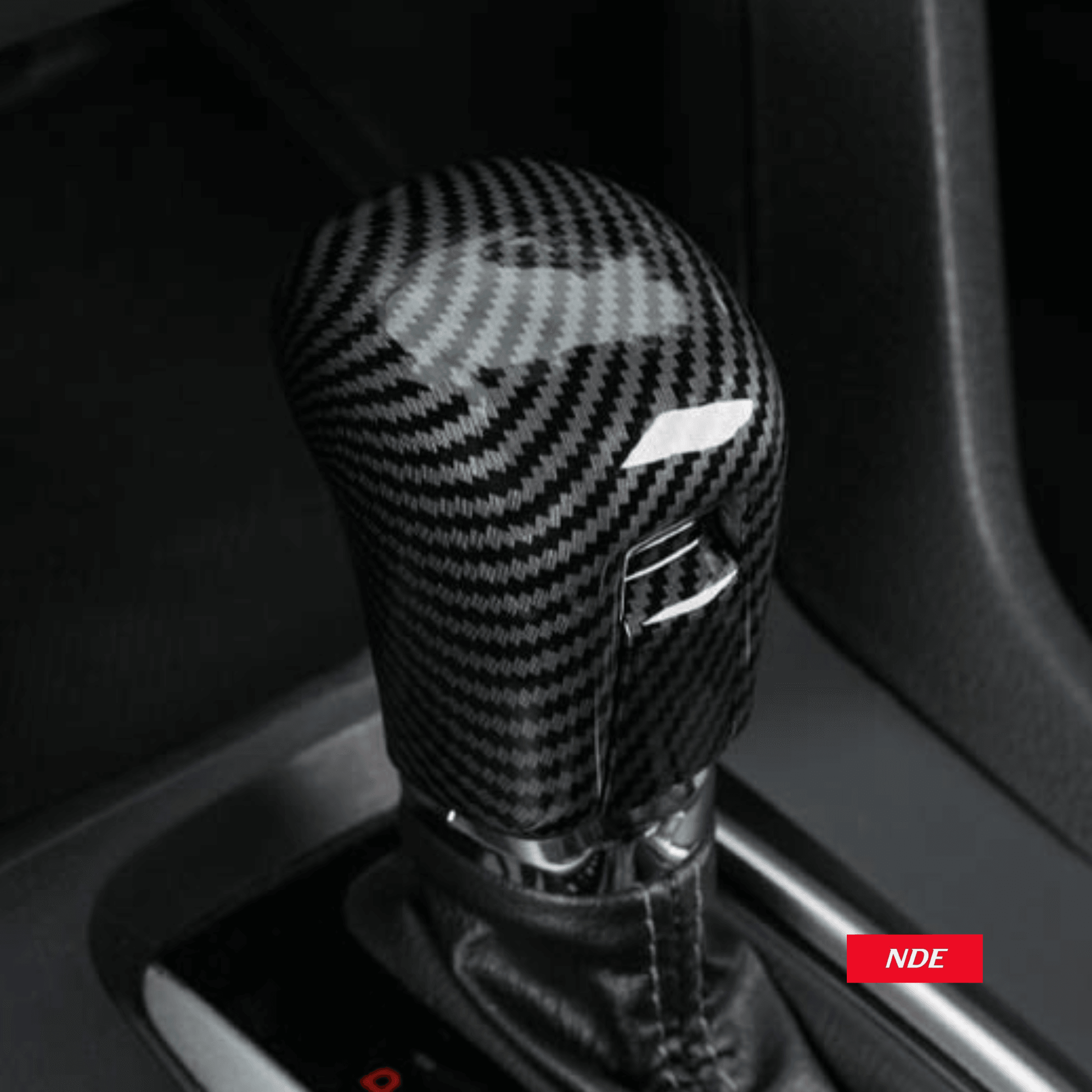 GEAR SHIFT KNOB CARBON FIBER STYLE COVER FOR HONDA CIVIC (2017-2021) - ndestore.com