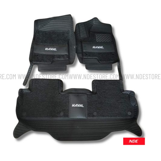 FLOOR MAT 10D BLACK GRASS COIL FOR HAVAL JOLION - ndestore.com