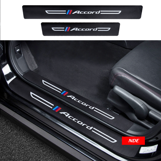 DOOR SILL AREA PROTECTION CARBON FIBER STICKER FOR HONDA ACCORD (NEW DESIGN)