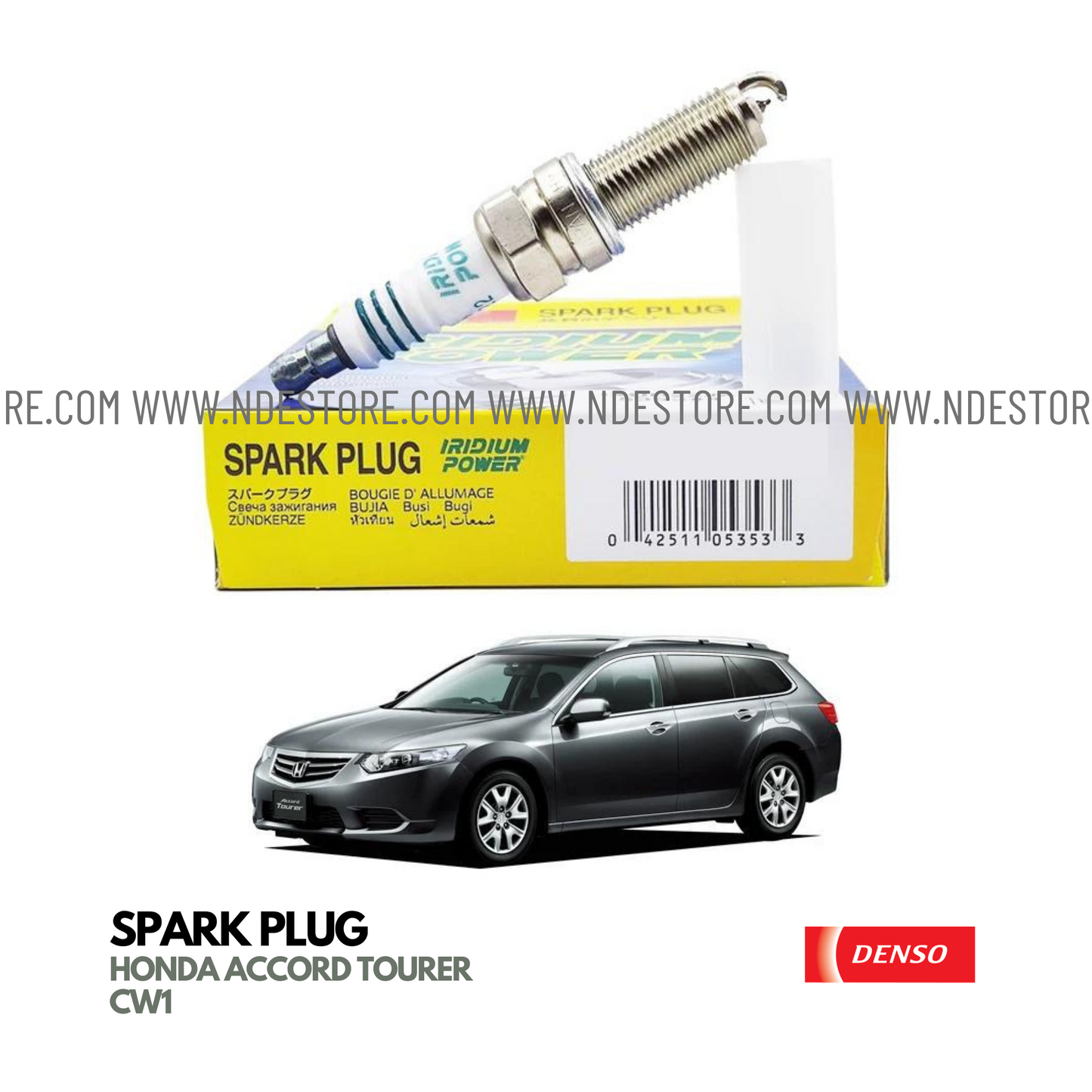 SPARK PLUG DENSO IRIDIUM POWER FOR HONDA ACCORD TOURER CW1