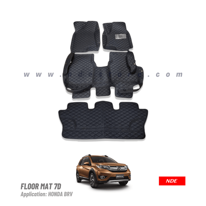 FLOOR MAT 7D STYLE FOR HONDA BRV (4 PIECES) - ndestore.com