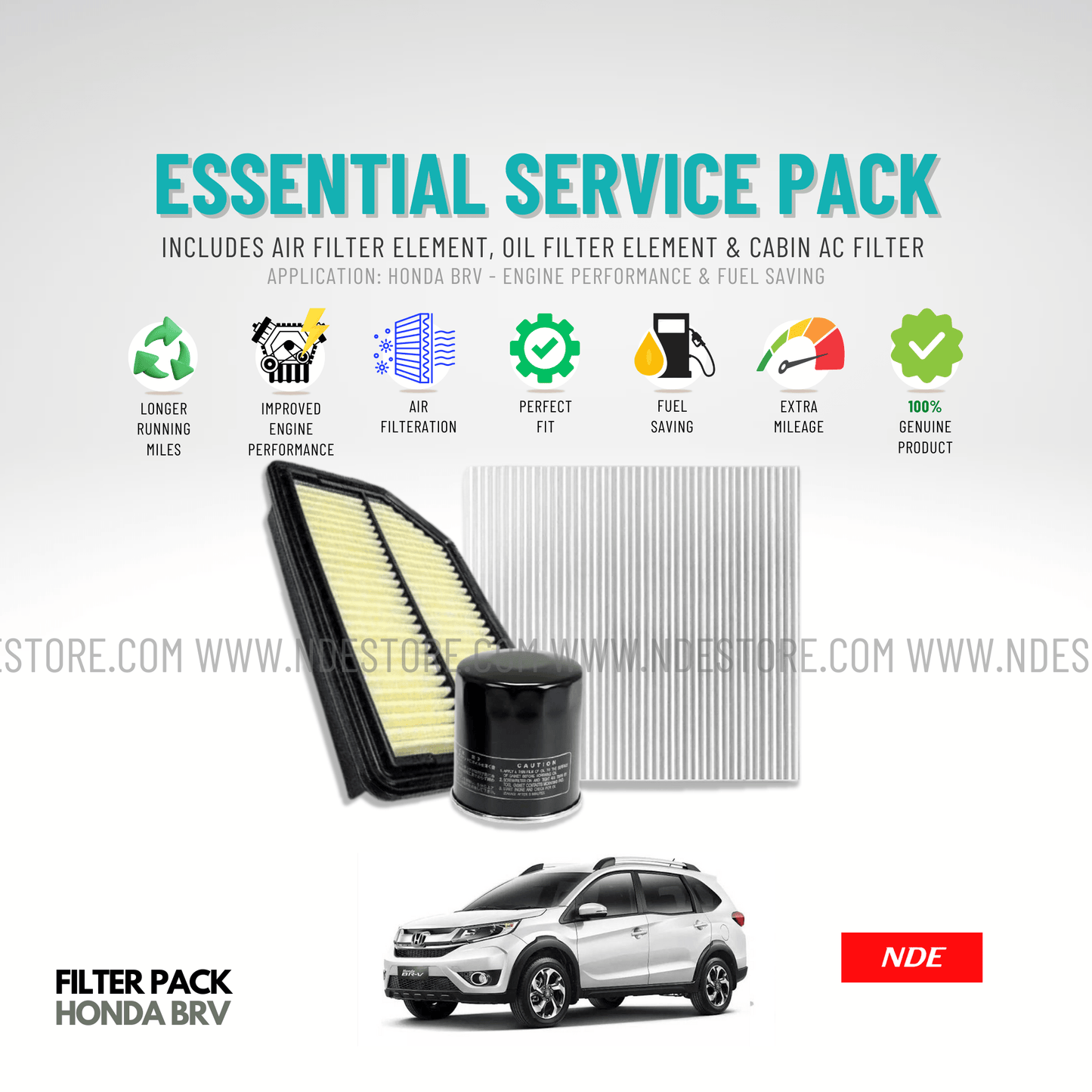 ESSENTIAL FILTER PACK FOR HONDA BRV - ndestore.com