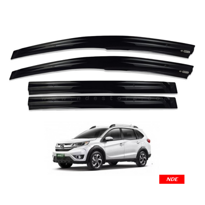 AIR PRESS BLACK TINTED DOOR WINDOW VISOR FOR HONDA BRV