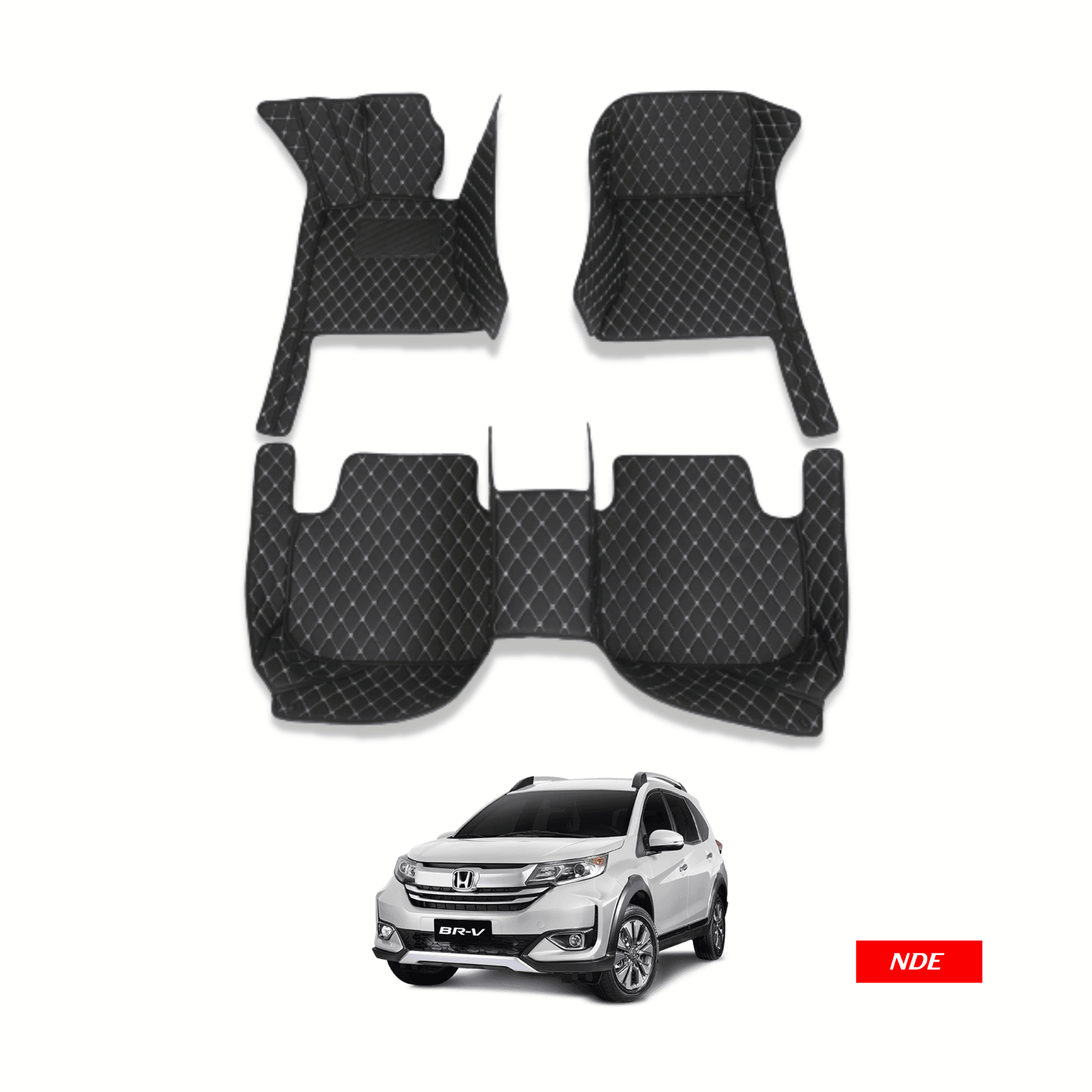 FLOOR MAT 7D STYLE FOR HONDA BRV (4 PIECES) - ndestore.com