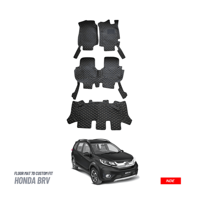 FLOOR MAT 7D STYLE FOR HONDA BRV (4 PIECES) - ndestore.com