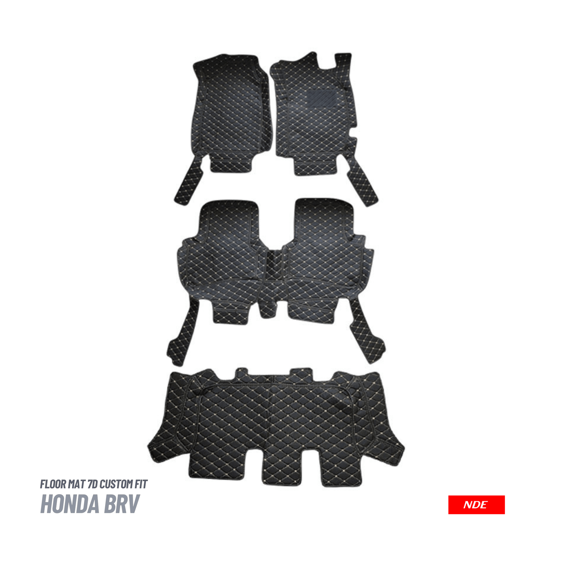 FLOOR MAT 7D STYLE FOR HONDA BRV (4 PIECES) - ndestore.com