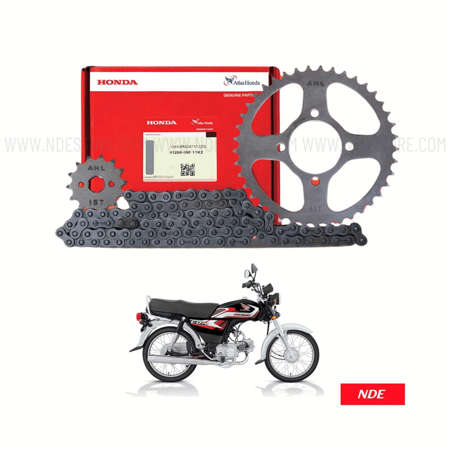 CHAIN SPROCKET KIT FOR HONDA CD70 - ndestore.com