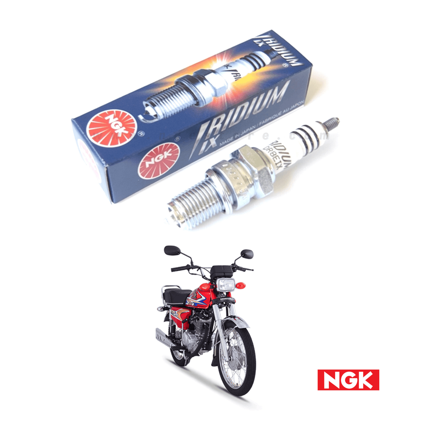 SPARK PLUG NGK IRIDIUM IX FOR HONDA CG125 (125CC) - ndestore.com