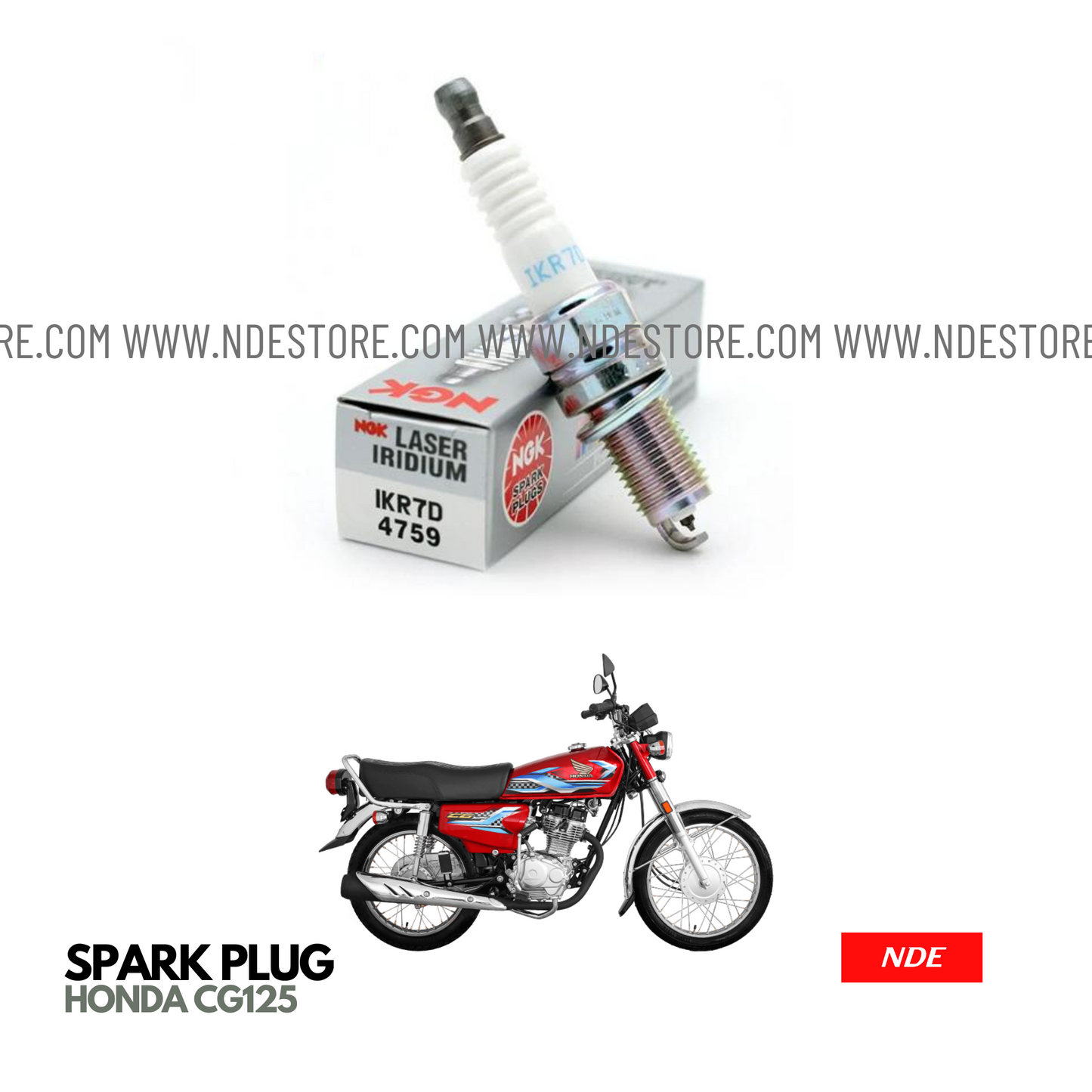 SPARK PLUG NGK LASER IRIDIUM FOR HONDA CG125 (125CC)