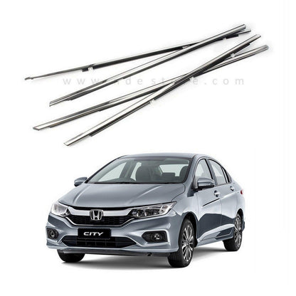 WEATHER STRIP CHROME COVER FOR HONDA CITY (2008-2021) - ndestore.com